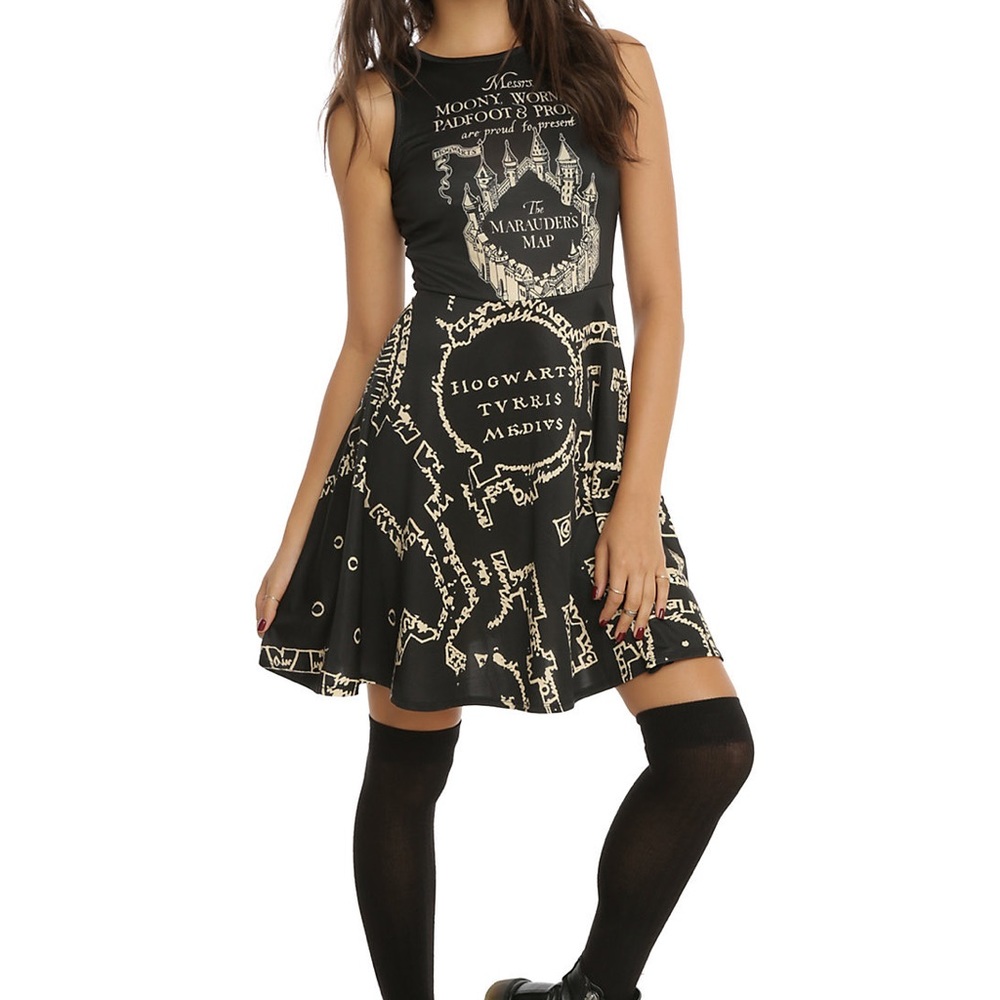 Harry Potter Hogwarts Marauder’s Map Dress